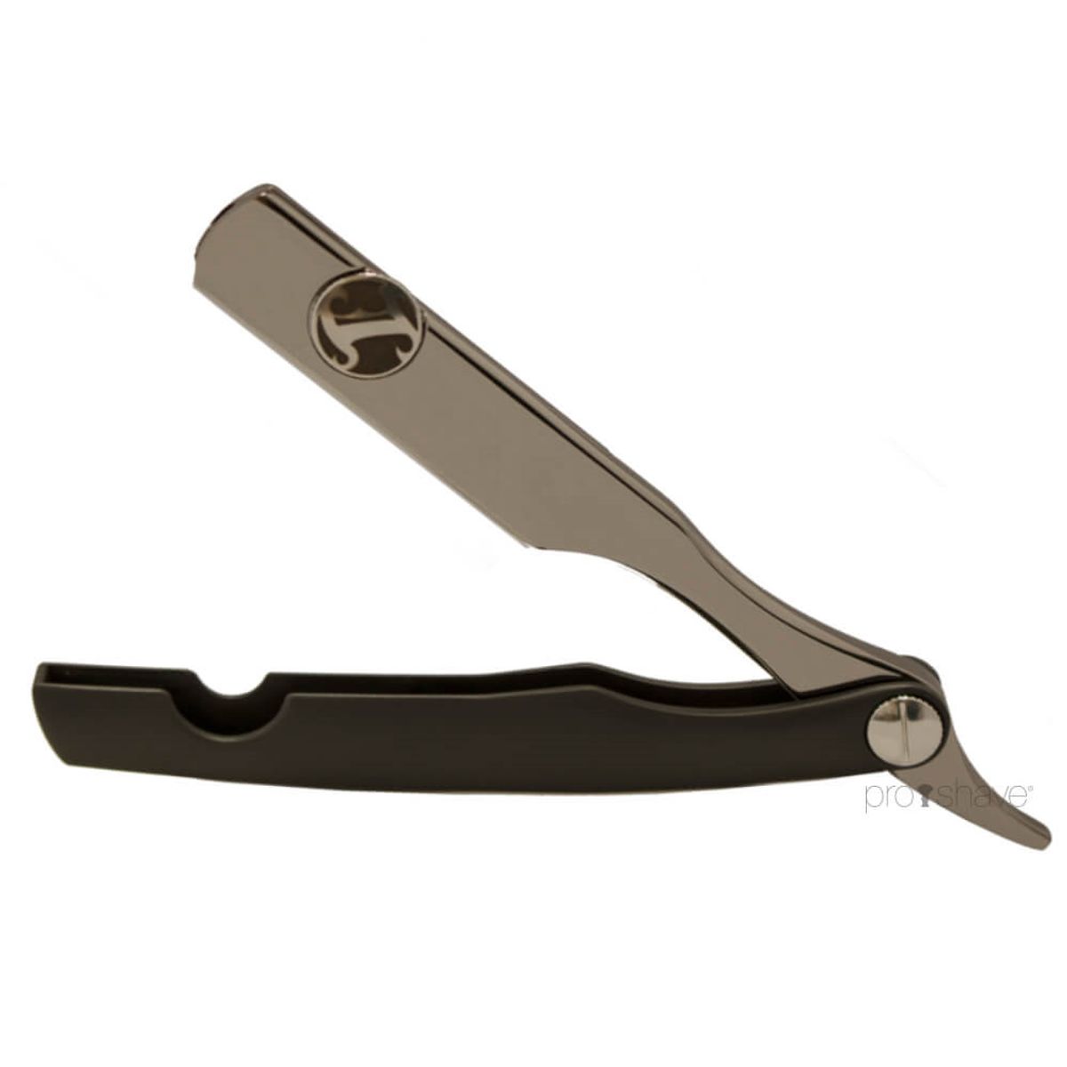 Irving Barber Company Straight razor, Matte Black & Gun Metal