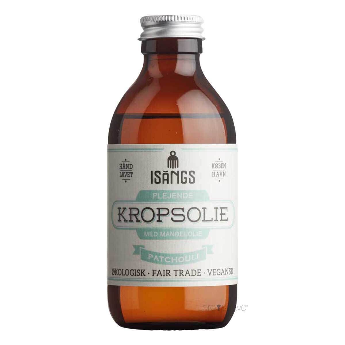 Isangs Plejende Kropsolie, Patchouli, 200 ml.