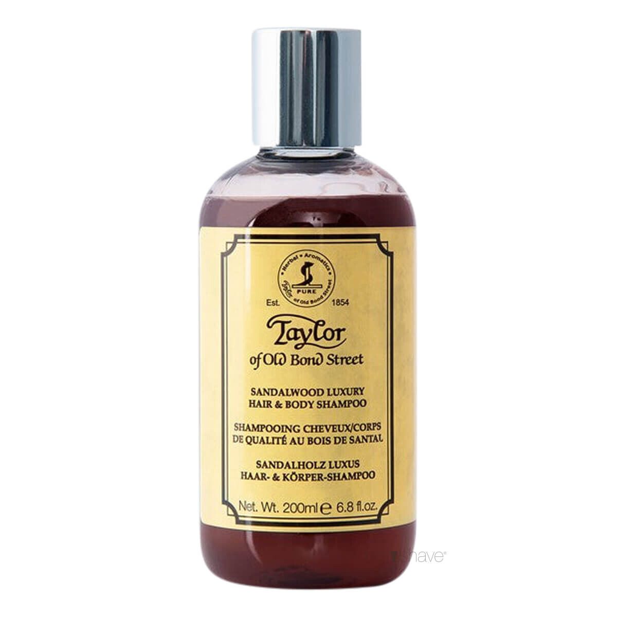 Taylor Of Old Bond Street Hår & Body Shampoo, Sandeltræ, 200 ml.