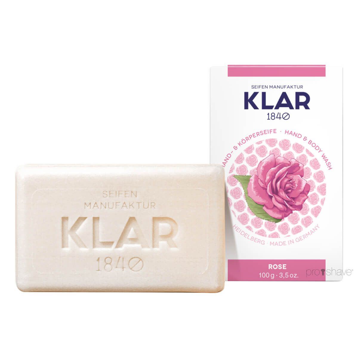 Klar Seifen Sæbe, Rose, 100 gr.