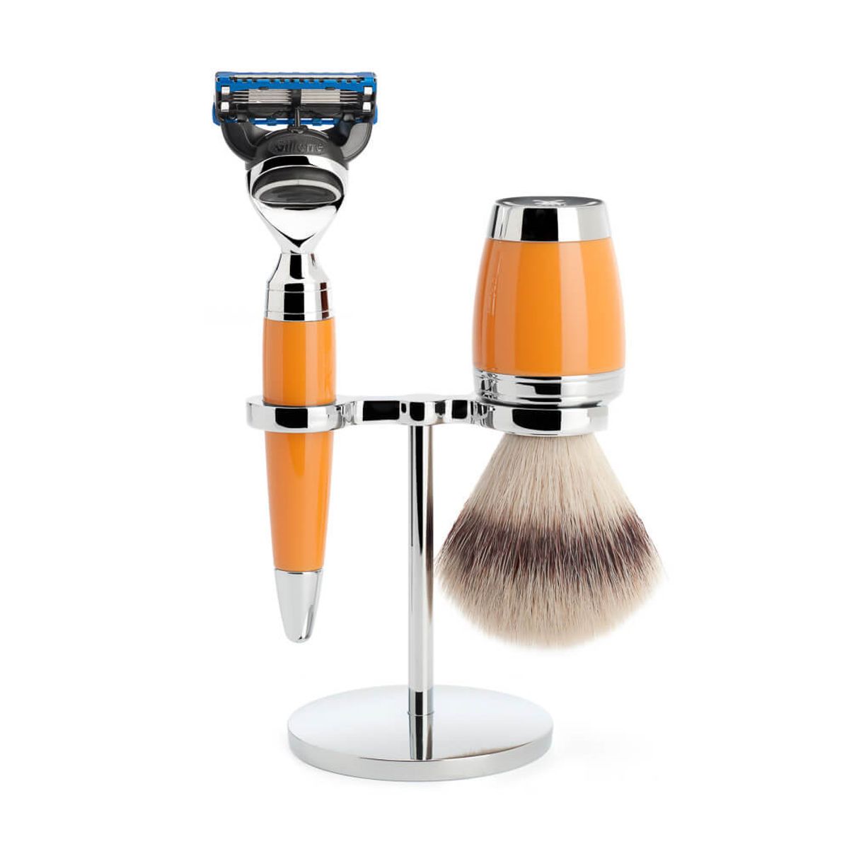 Mühle Barbersæt med Skraber, Barberkost og Holder, Stylo, Butterscotch