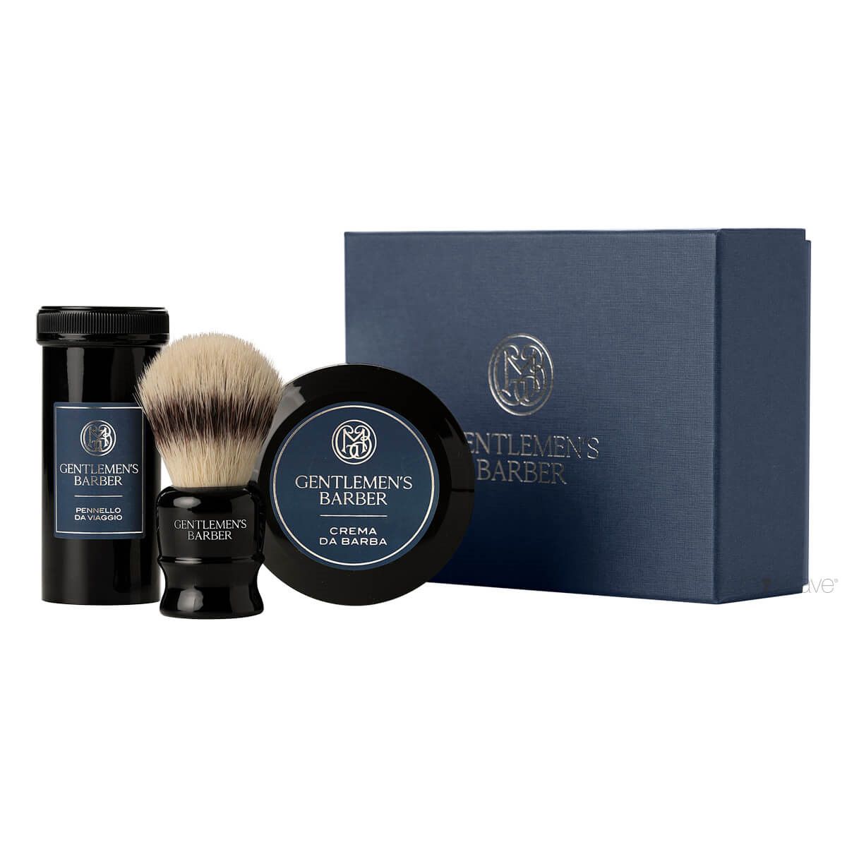 Mondial Travel box Gentlemen's Barber med Rejsebørste og Barbercreme