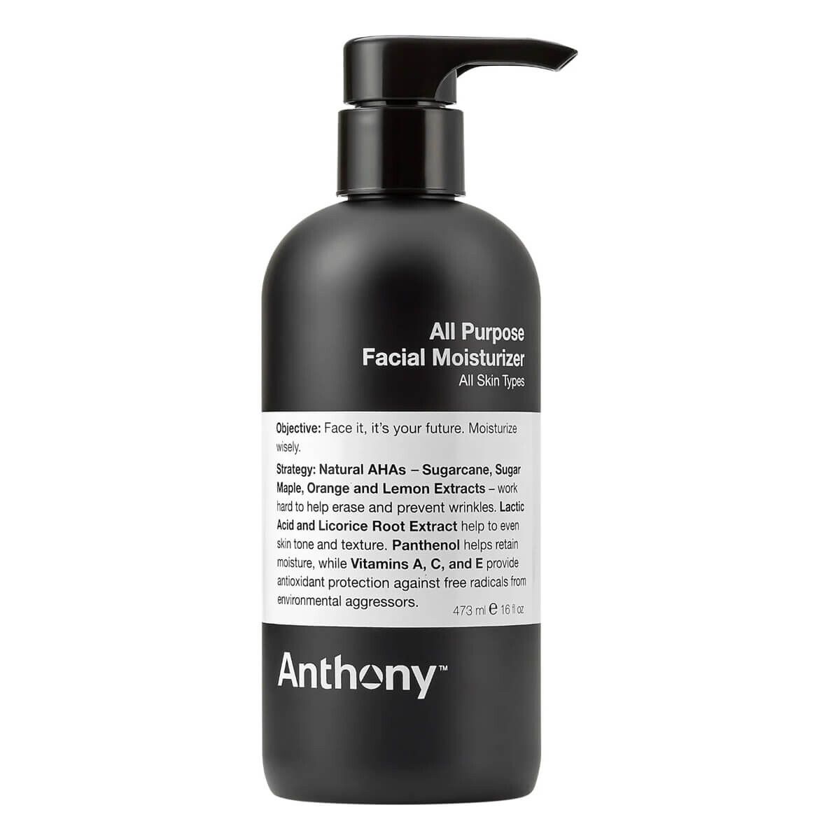 Anthony Logistics All Purpose Facial Moisturizer, 473 ml.