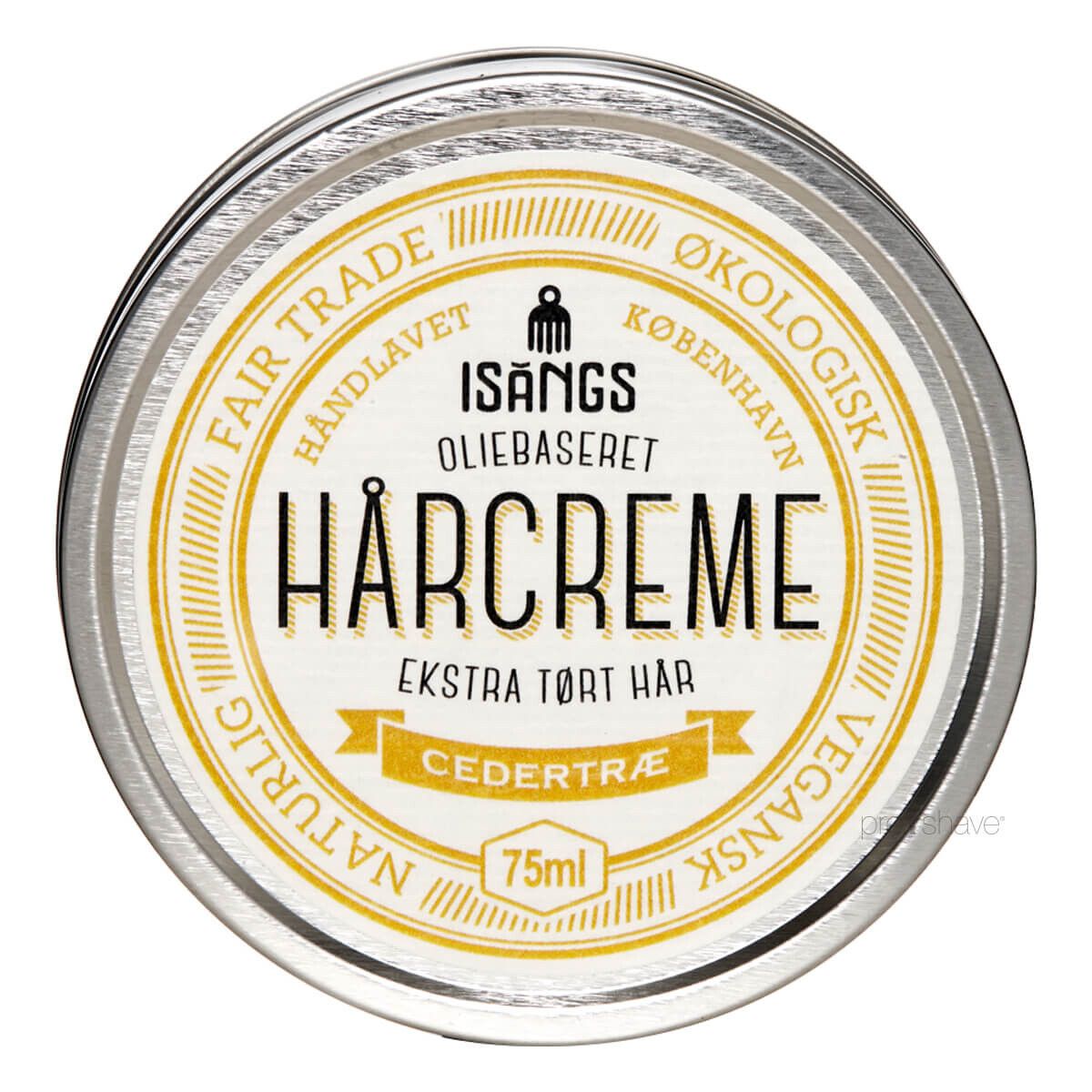 Isangs Hårcreme til Ekstra Tørt Hår, Cedertræ, 75 ml.