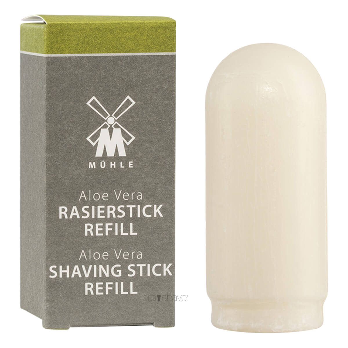 Mühle Barbersæbe, Shavestick REFILL, Aloe Vera, 37 gr.