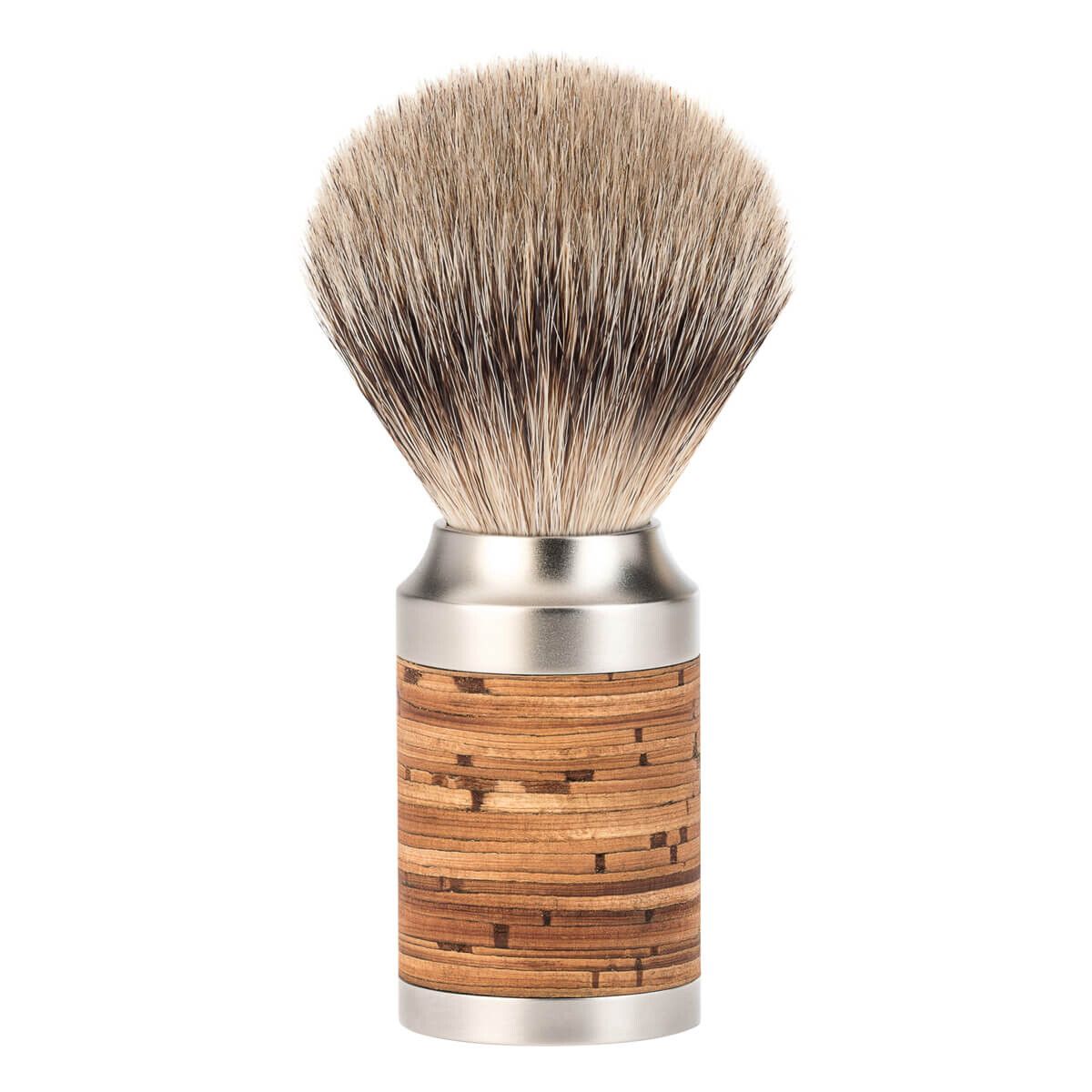 Mühle Silvertip Barberkost, 21 mm, Rocca, Rustfrit stål & Birkebark