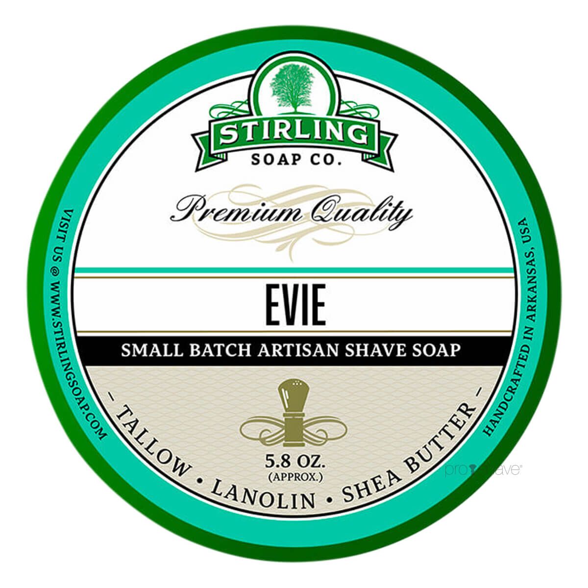 Stirling Soap Co. Barbersæbe, Evie, 170 ml.