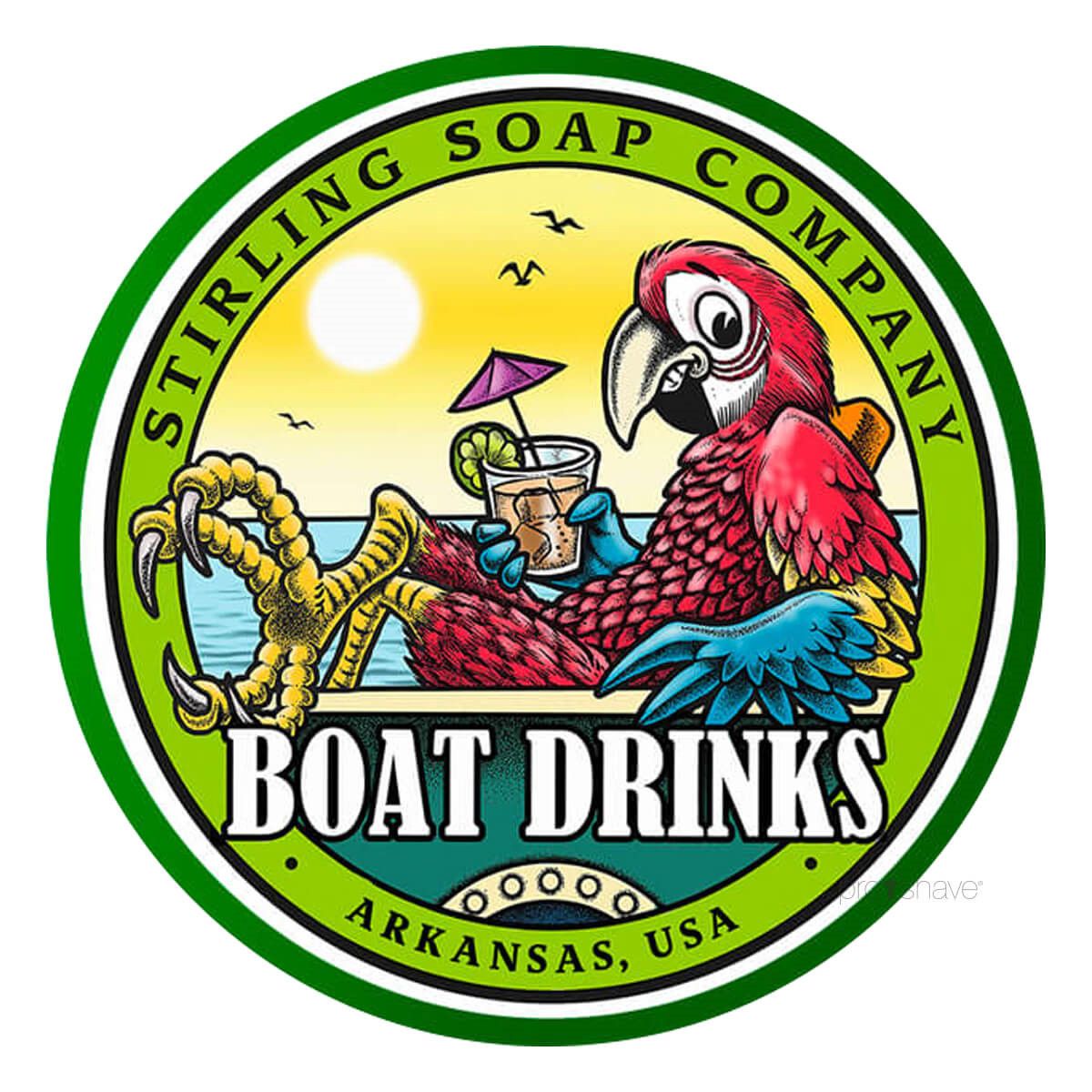 Stirling Soap Co. Barbersæbe, Boat Drinks, 170 ml.