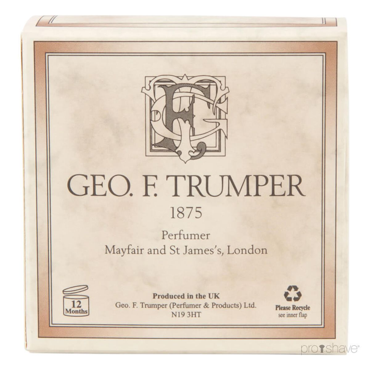 Geo F Trumper Barbersæbe, Refill, Officer and Gentleman, 50 gr.