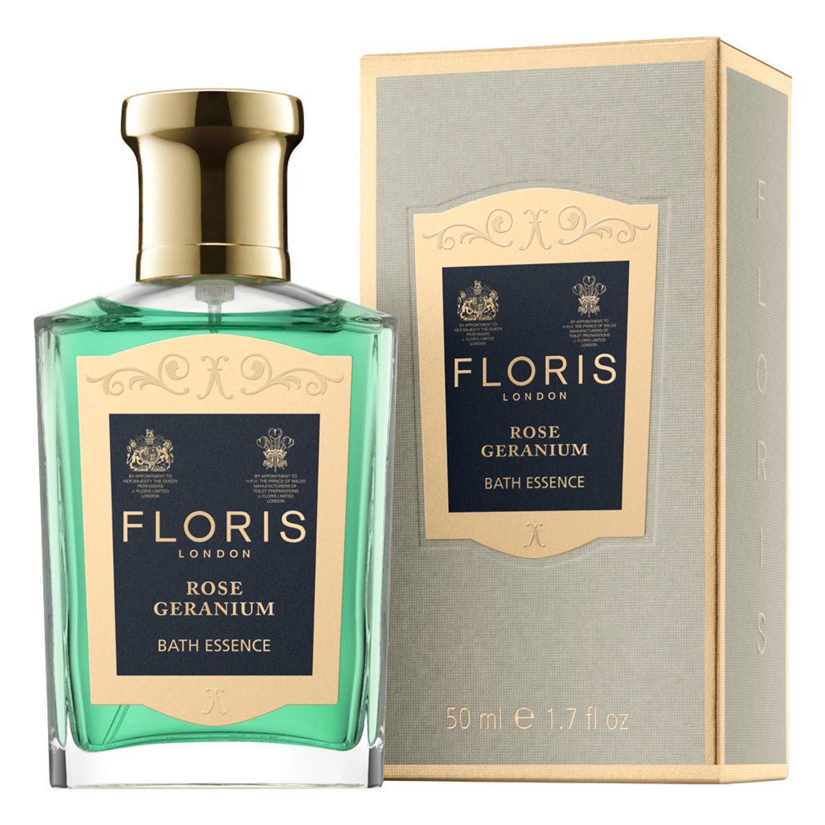 Floris Rose Geranium Bath Essence, 50 ml.