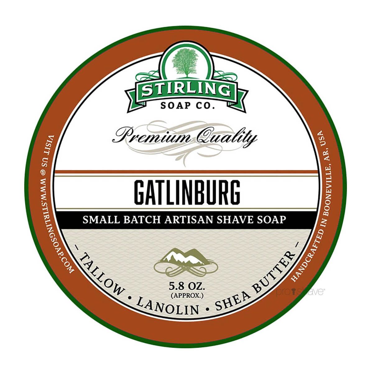 Stirling Soap Co. Barbersæbe, Gatlinburg, 170 ml.