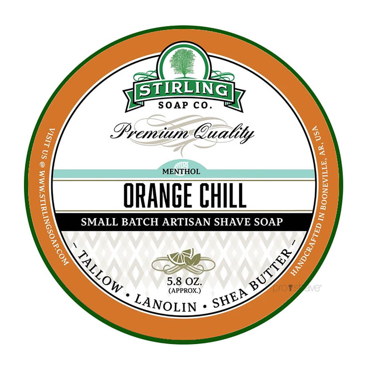 Stirling Soap Co. Barbersæbe, Orange Chill, 170 ml.