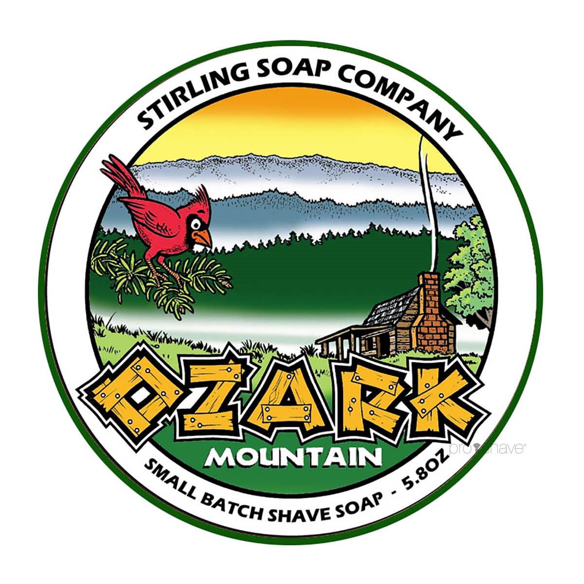 Stirling Soap Co. Barbersæbe, Ozark Mountain, 170 ml.