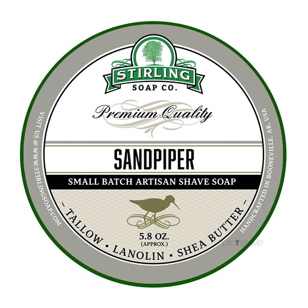 Stirling Soap Co. Barbersæbe, Sandpiper, 170 ml.