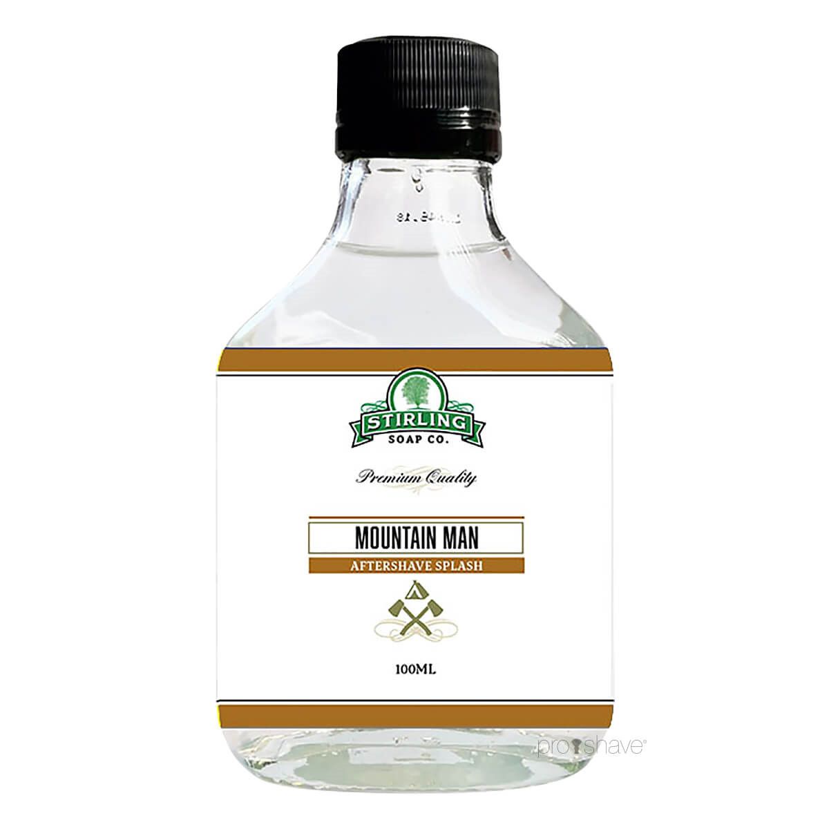 Stirling Soap Co. Aftershave Splash, Mountain Man, 100 ml.