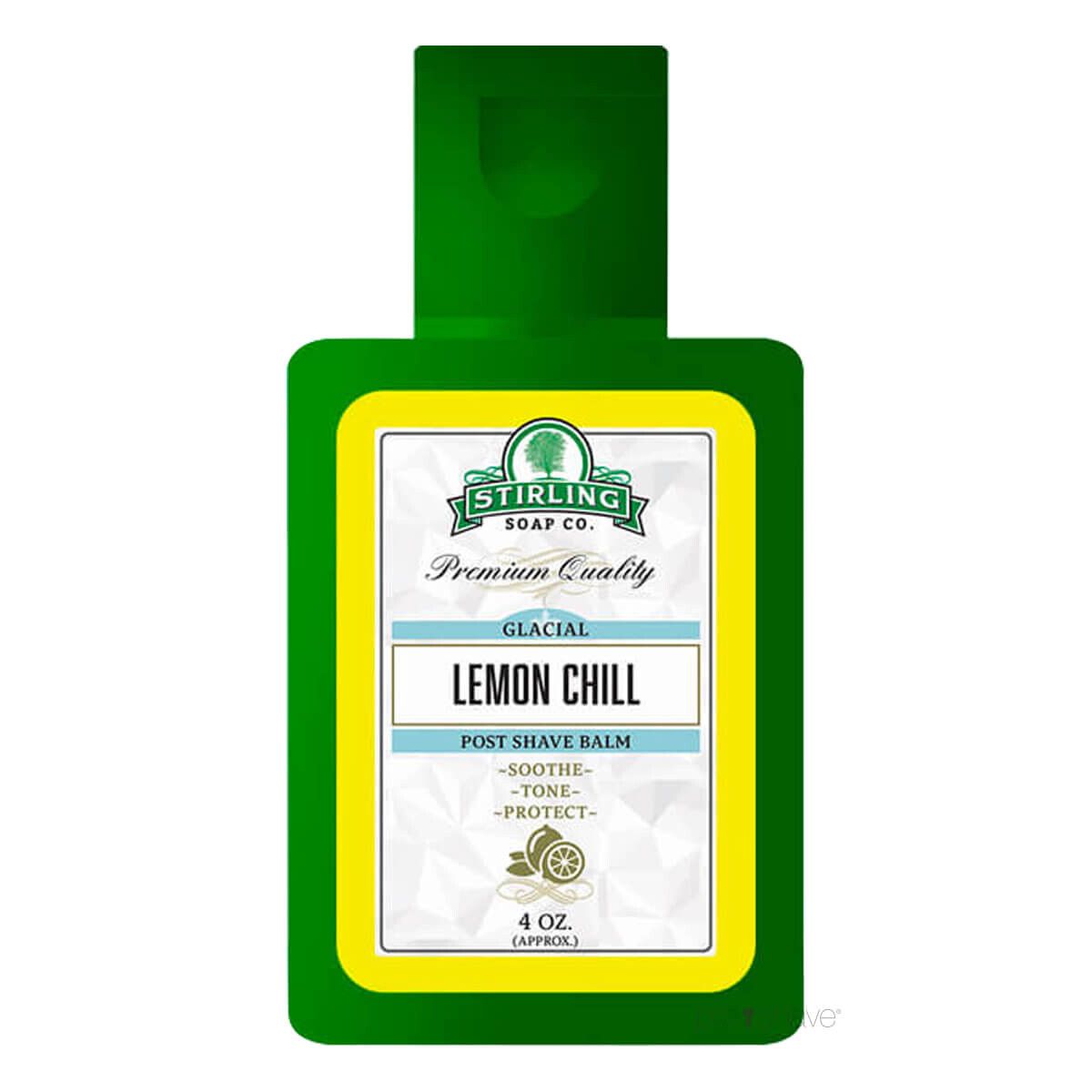 Stirling Soap Co. Aftershave Balm, Glacial - Lemon Chill, 118 ml.