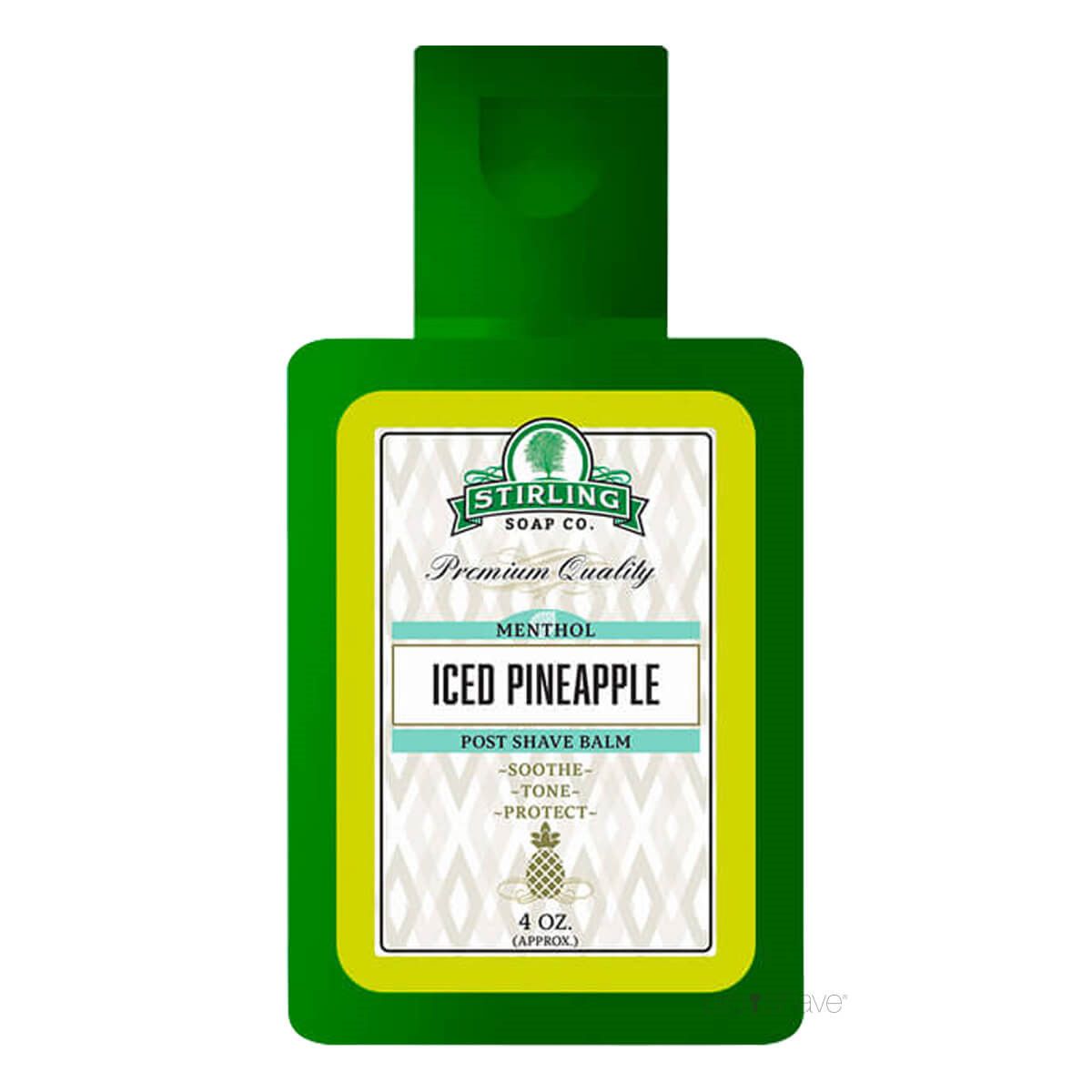 Stirling Soap Co. Aftershave Balm, Iced Pineapple, 118 ml.