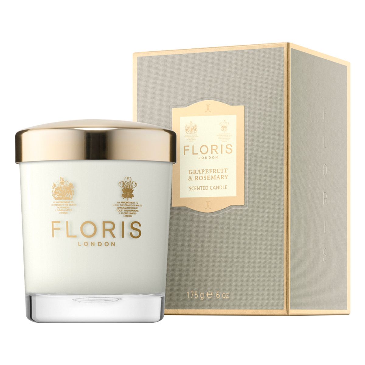 Floris Grapefrugt & Rosmarin Duftlys, 175 gr.