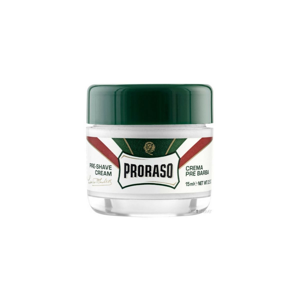 Proraso Preshave Cream - Refresh, Eucalyptus & Menthol, Rejsestørrelse 15 ml.