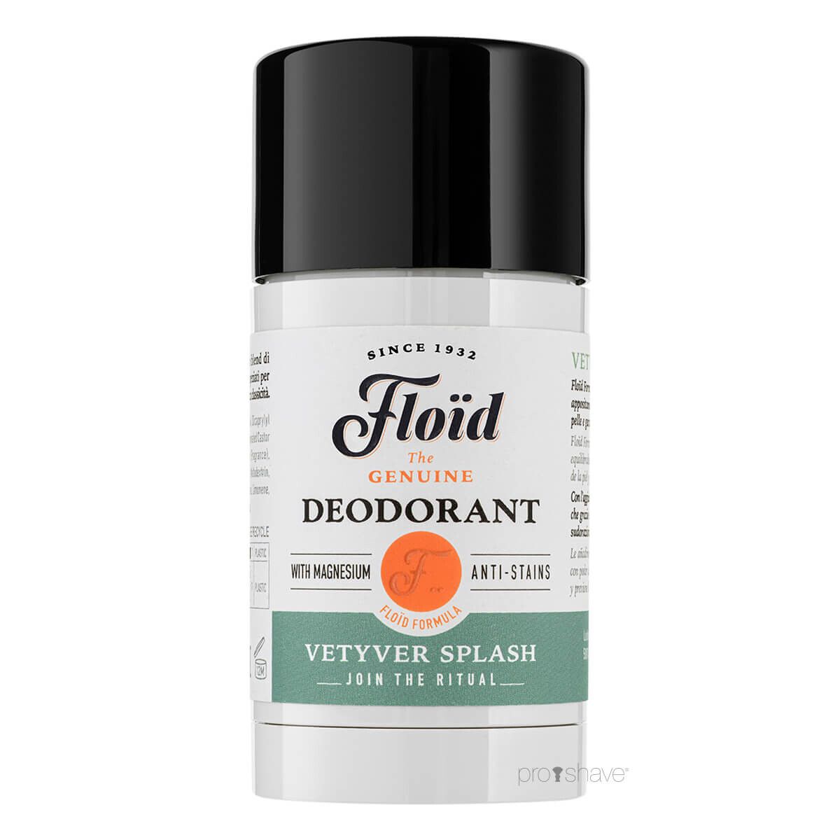 FloÃ¯d Deodorant Stick, Vetyver Splash, 75 ml.