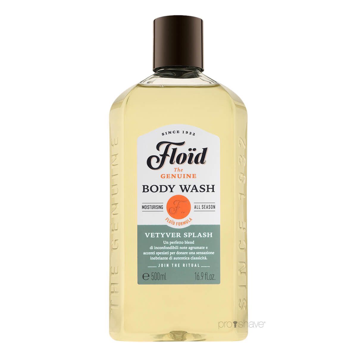 FloÃ¯d Body Wash, Vetyver Splash, 500 ml.