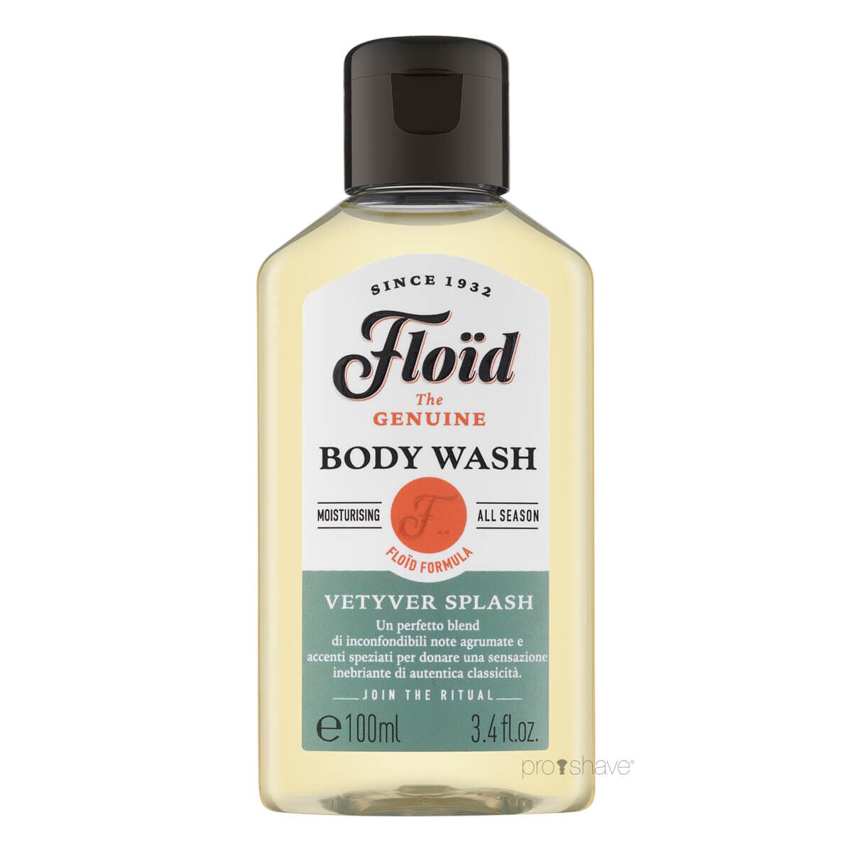 FloÃ¯d Body Wash, Vetyver Splash, 100 ml.