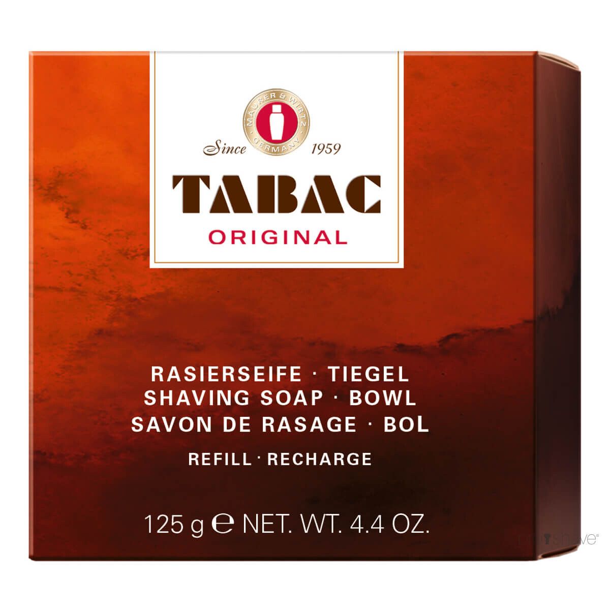 Tabac Barbersæbe Refill til skål, 125 gr.