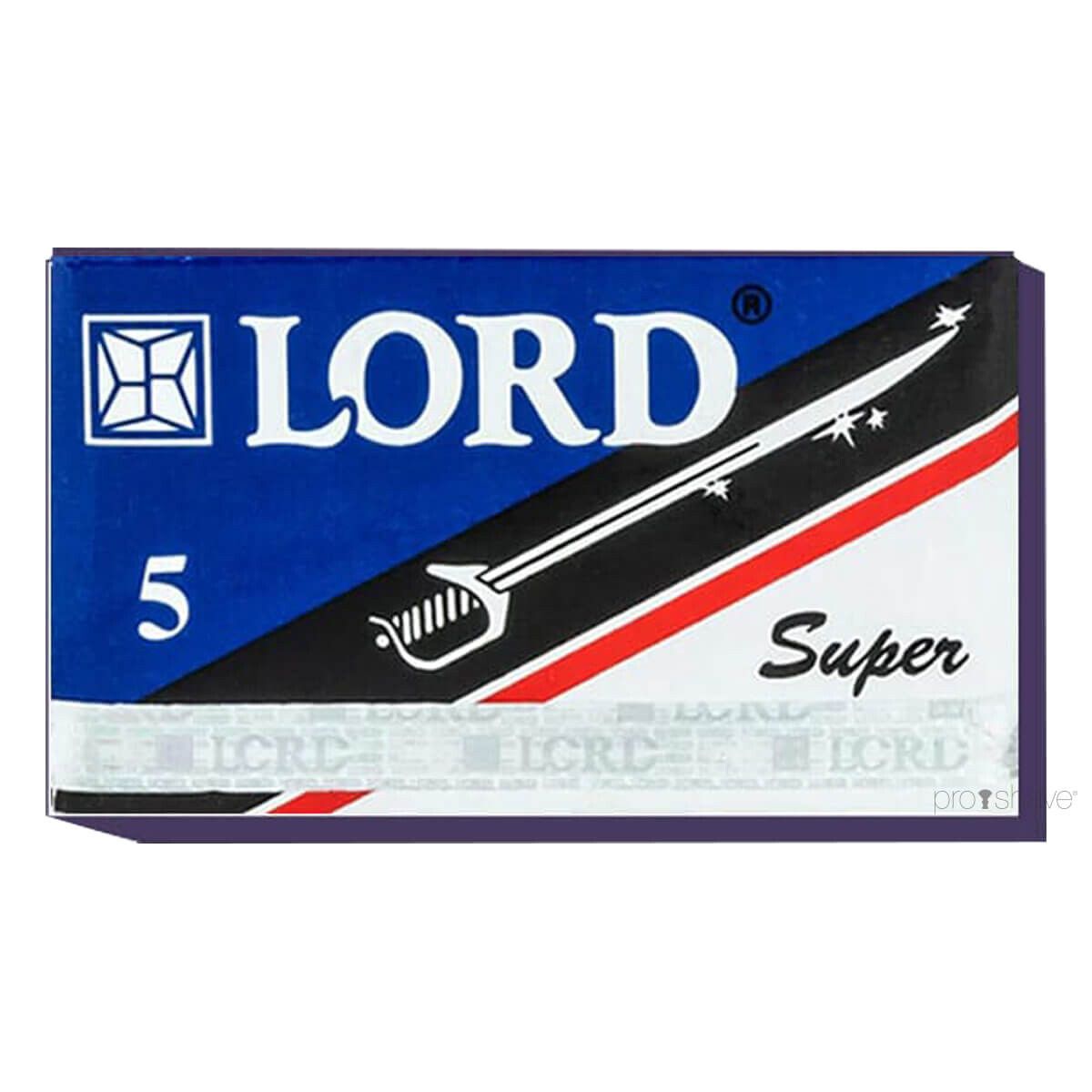 Lord Super Stainless DE-Barberblade, 2x5 stk. (10 stk.)