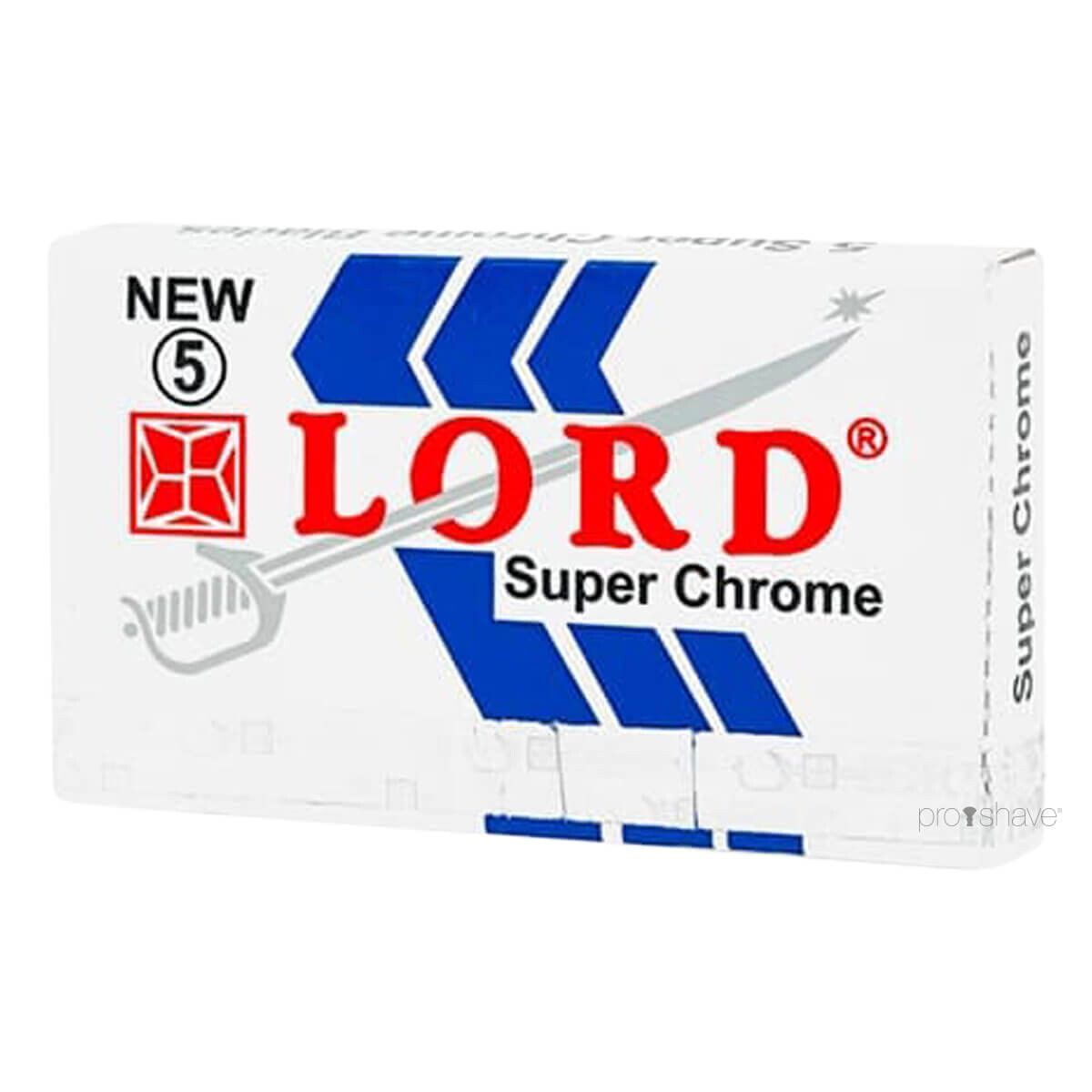 Lord Super Chrome DE-Barberblade, 2x5 stk. (10 stk.)