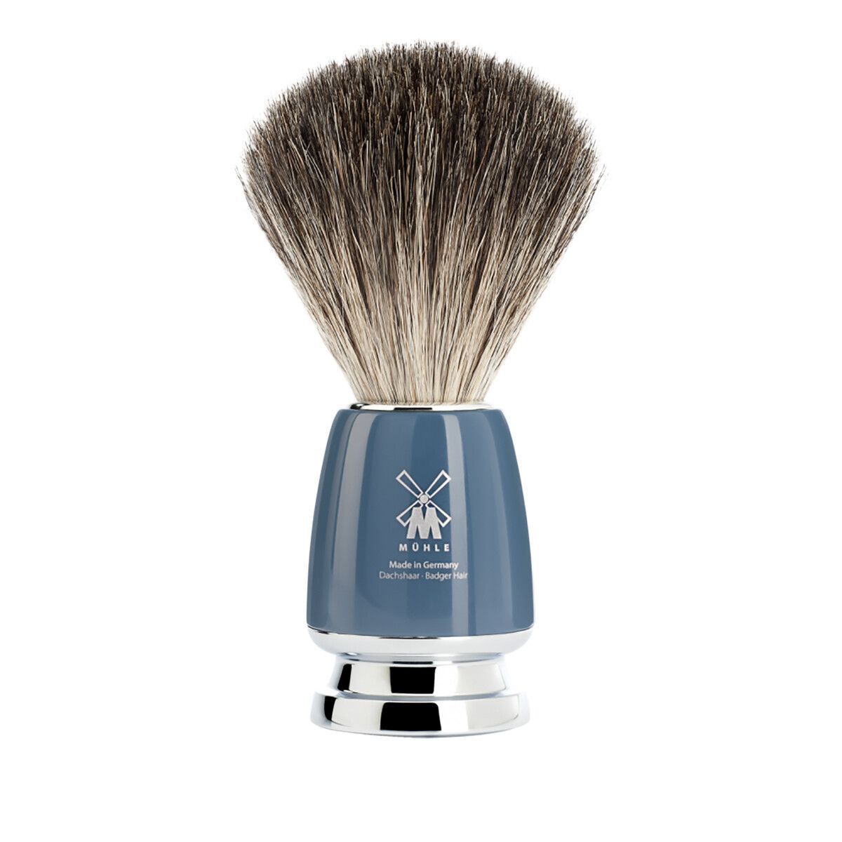 Mühle Pure Badger Barberkost, 21 mm, Rytmo, Petroleumsblå