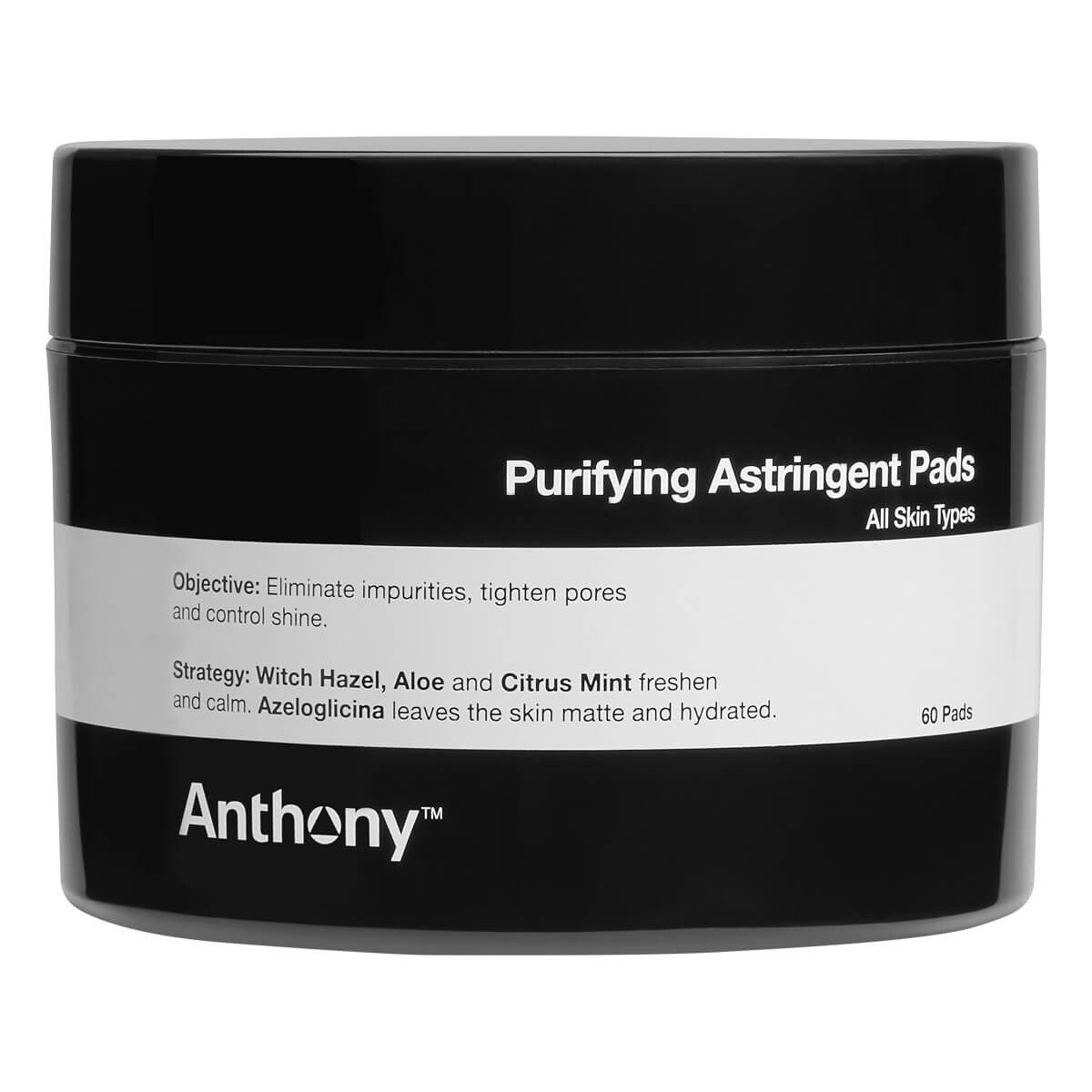 Anthony Logistics Purifying Astringent Pads, 60 stk.