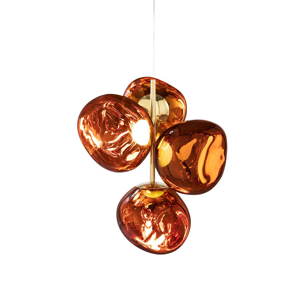 Melt Chandelier Mini fra Tom Dixon (Copper)