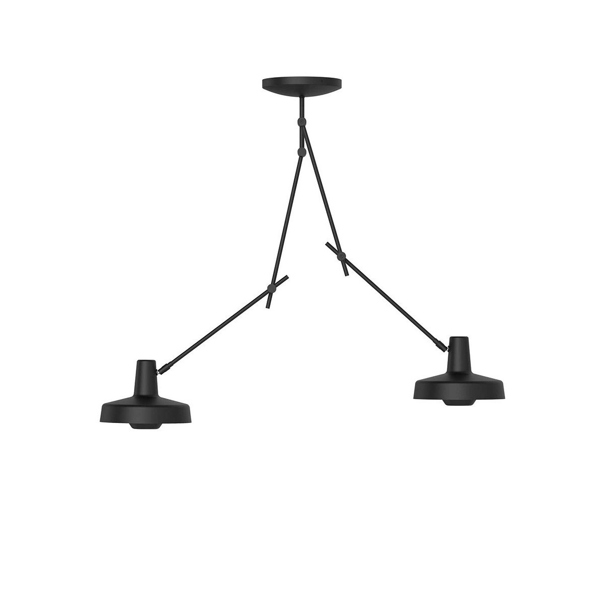 Arigato Double Loftlampe fra Grupa (Sort)