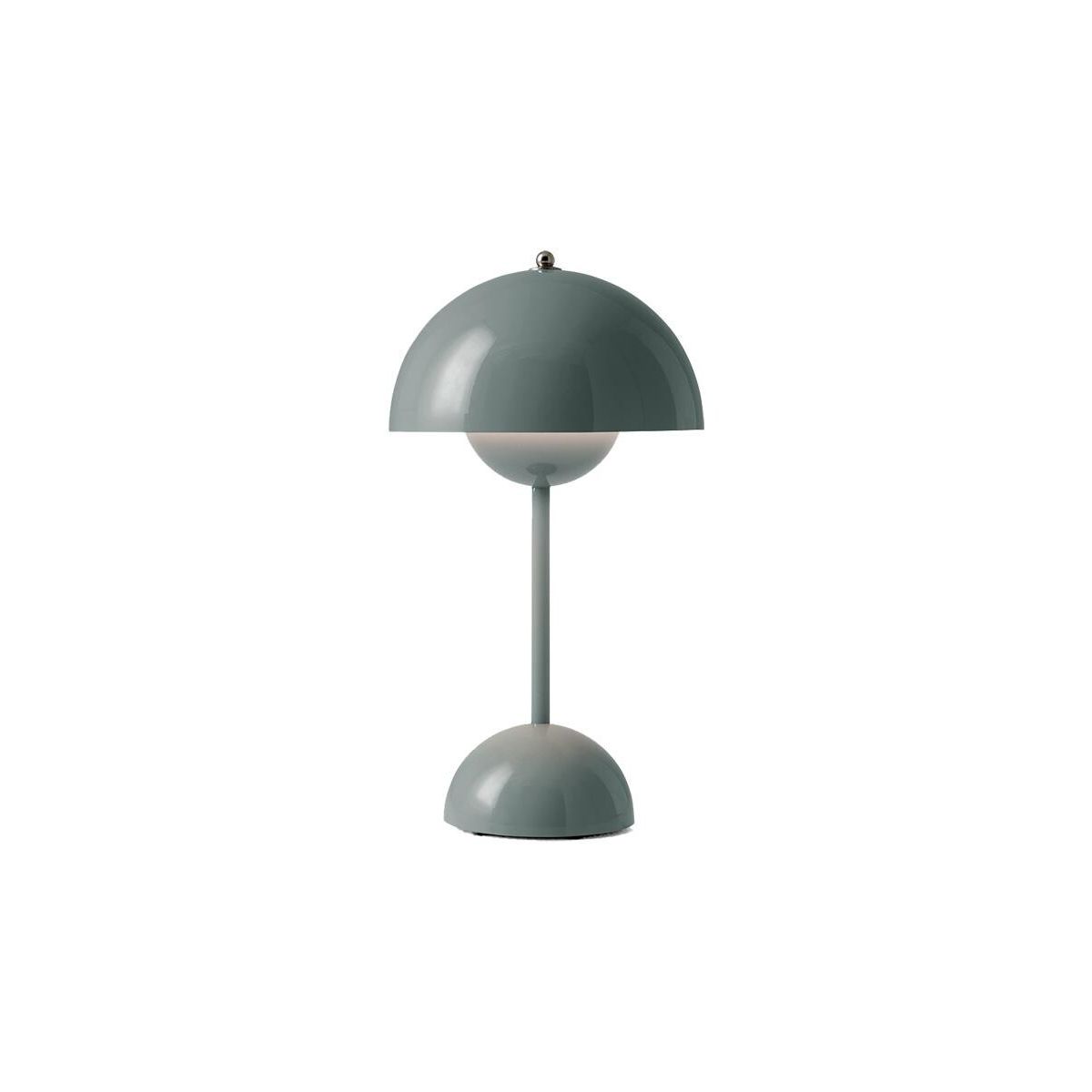 Flowerpot Portable VP9 Bordlampe af Verner Panton (Stone blue)