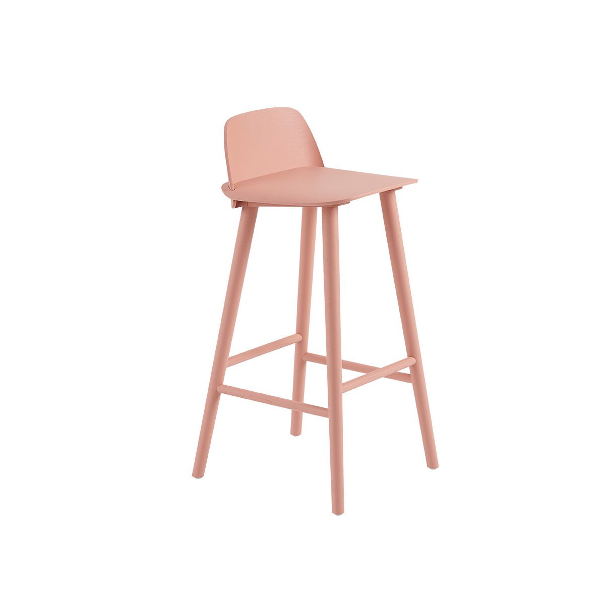 Nerd Bar Stool fra Muuto (Tan rose)