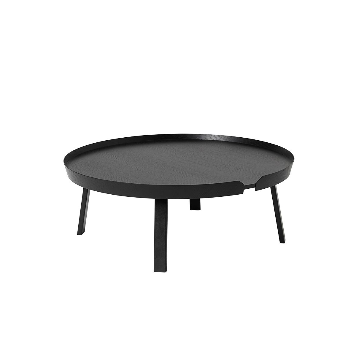 Around Coffee Table, extra large fra Muuto (Black)