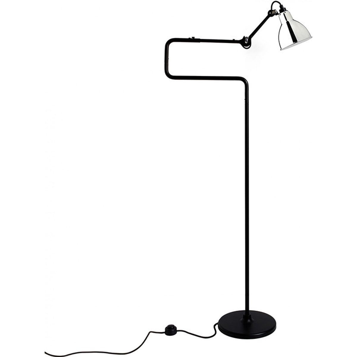 Nr. 411 gulvlampe fra Lampe Gras (Krom)