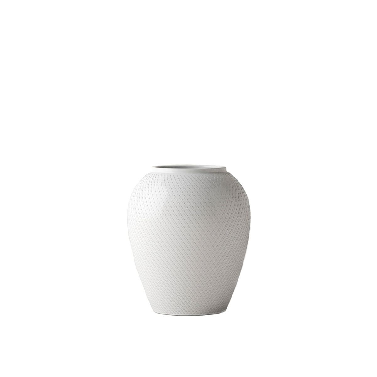 Rhombe vase fra Lyngby Porcelæn (H: 25 cm)