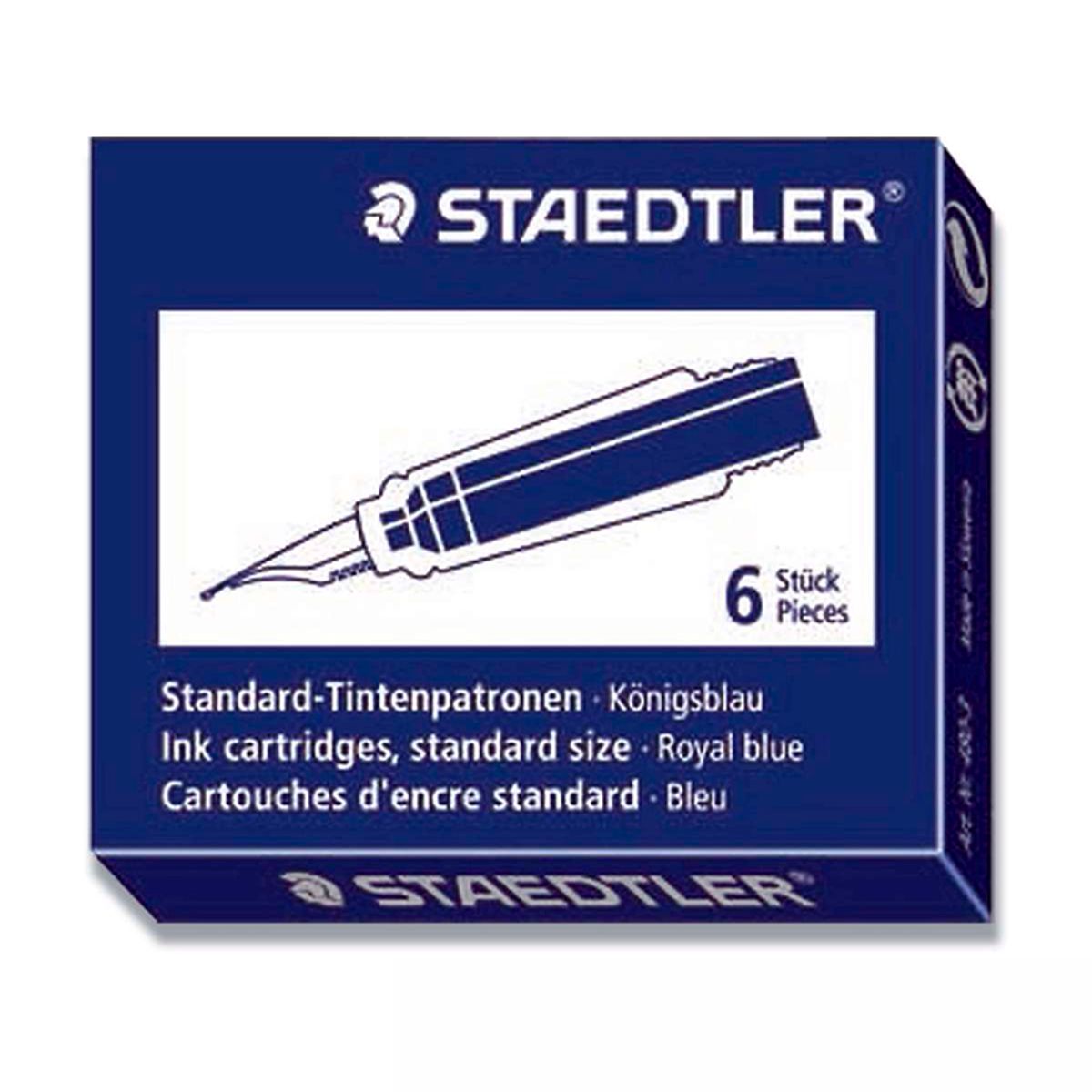 Refill til fyldepen Staedtler blå, 6 stk