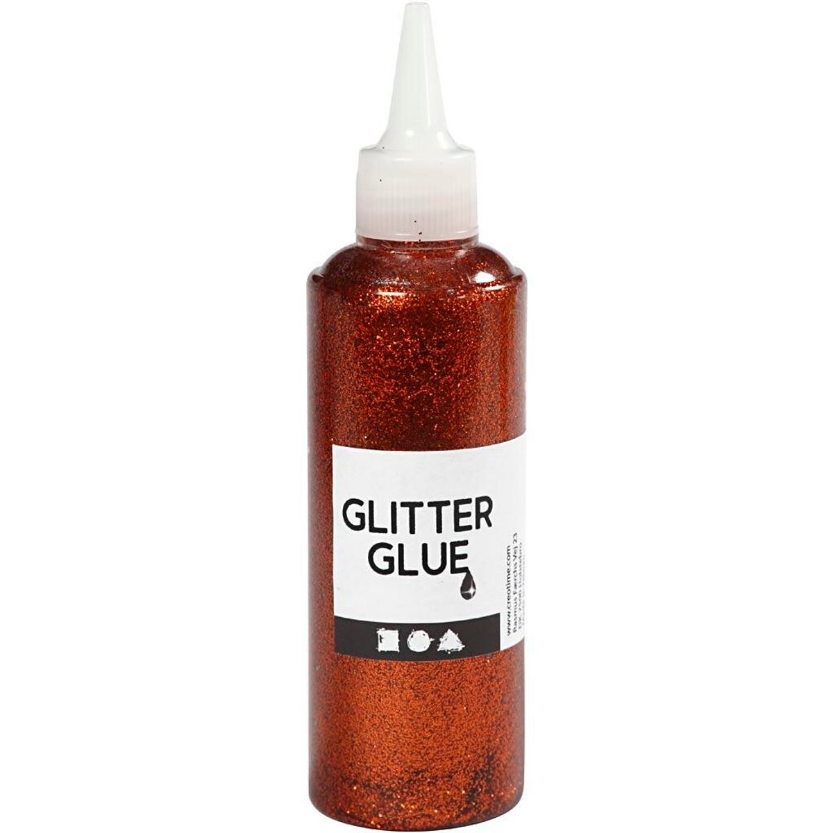 Glitterlim, orange, 118ml