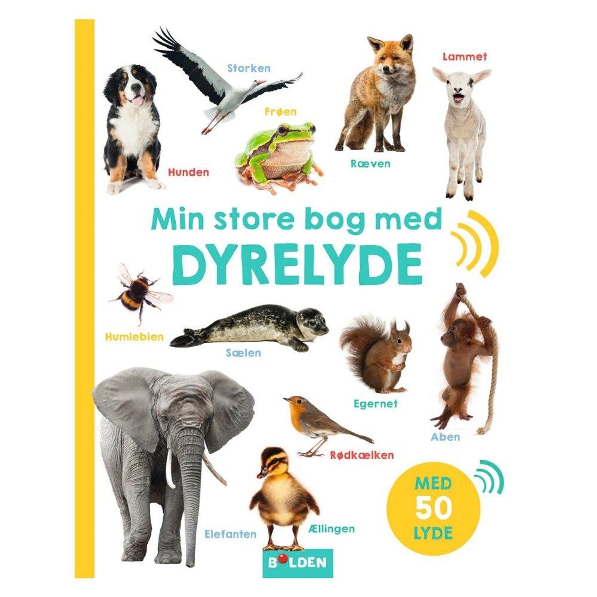 Bog - Min store bog med dyrelyde - 3 år