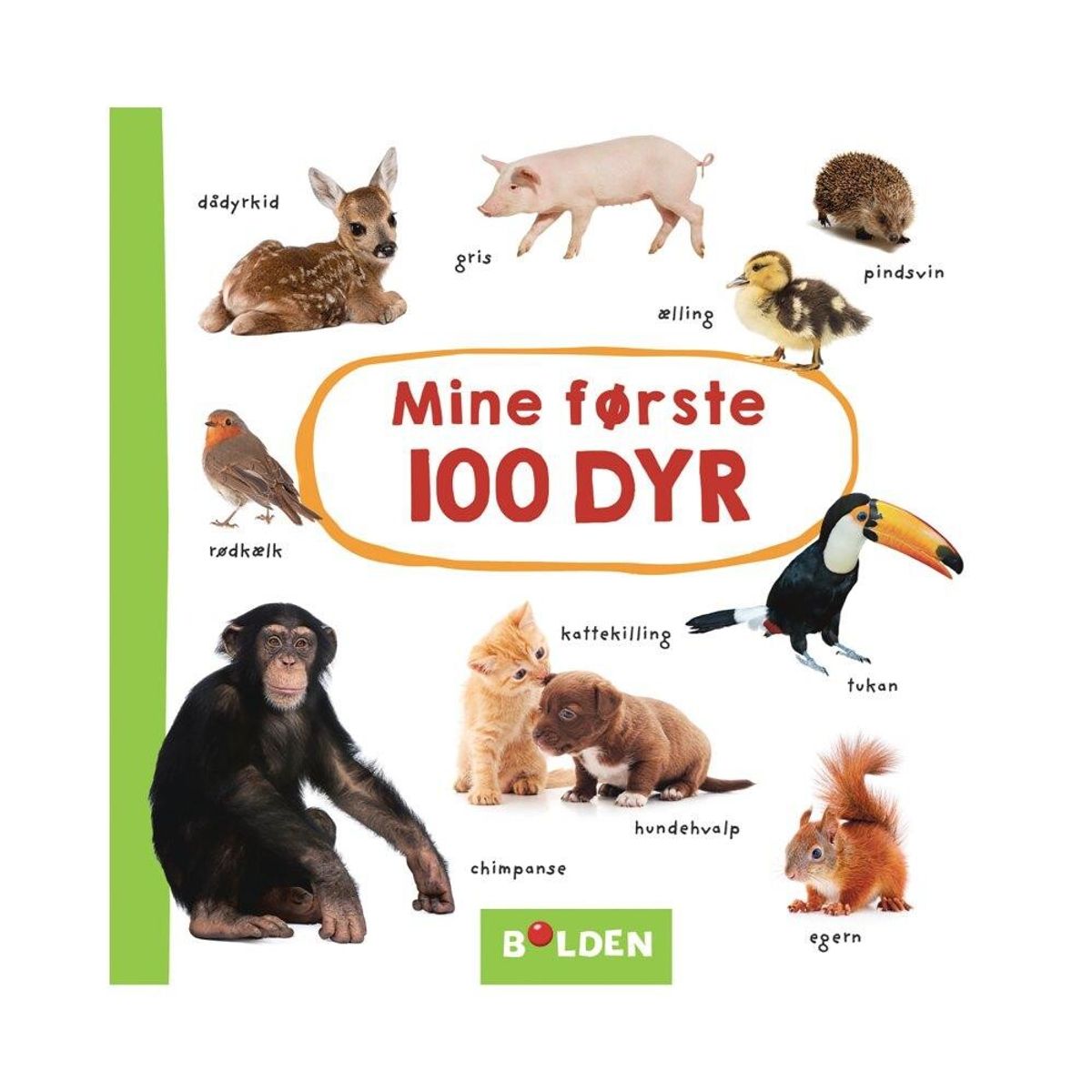 Bog - MIne første 100 dyr - 0-2 år