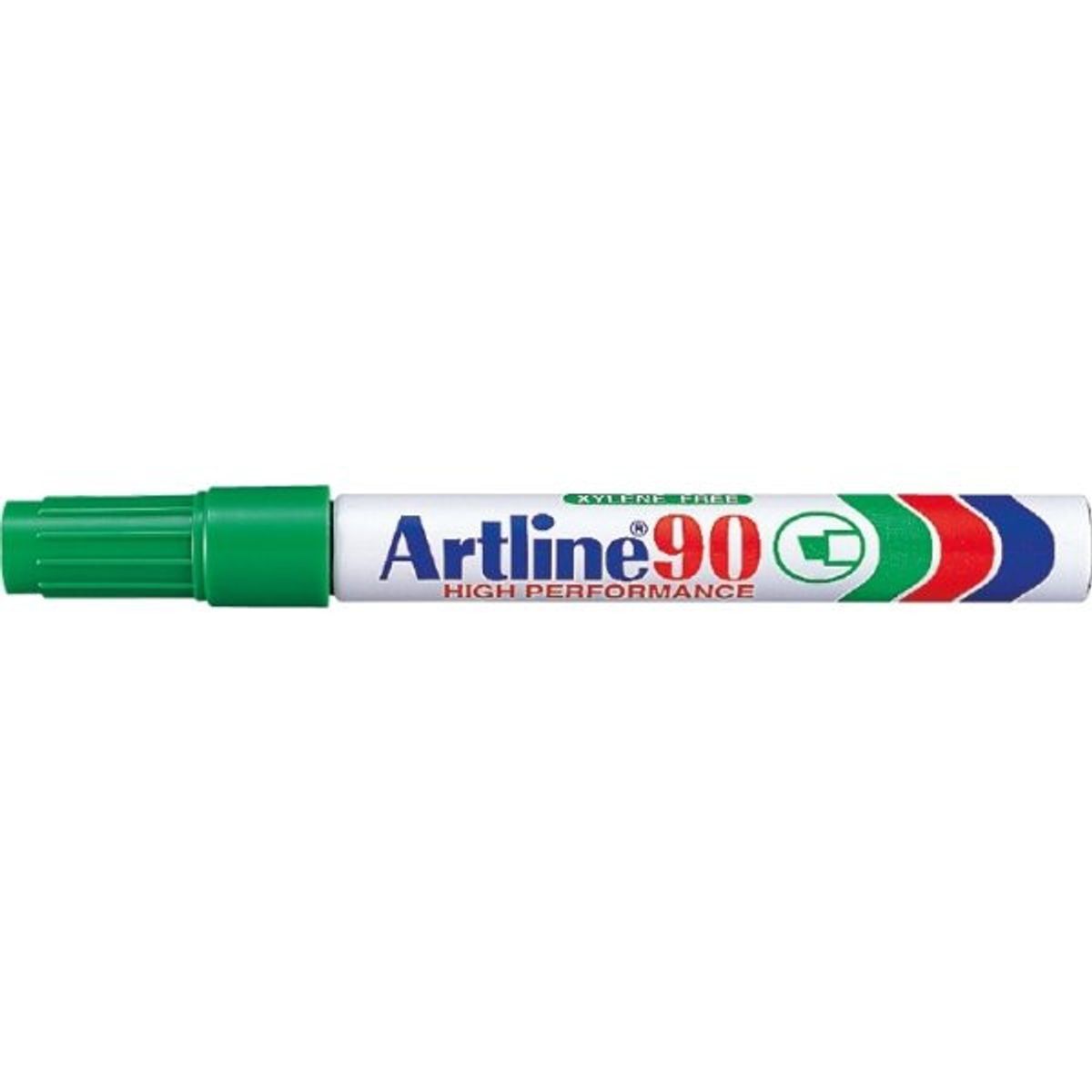 Artline 90 Permanent Marker - 2-5 mm, Grøn