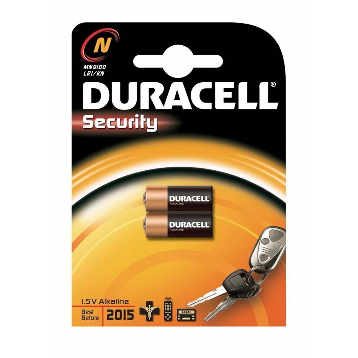 Duracell Batteri Security, N/MN9100 2stk/pak