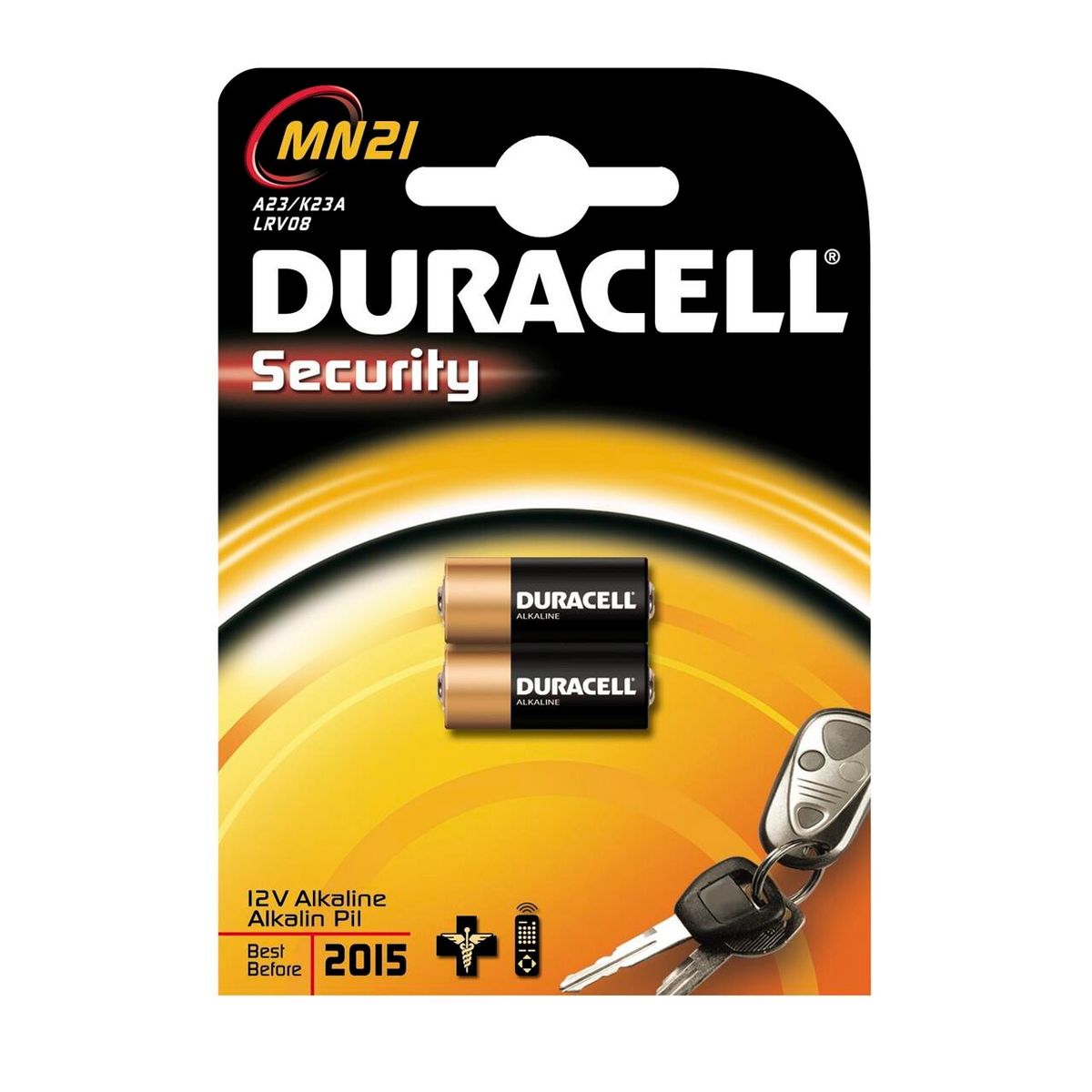 Duracell Batteri Security, MN21 2stk/pak