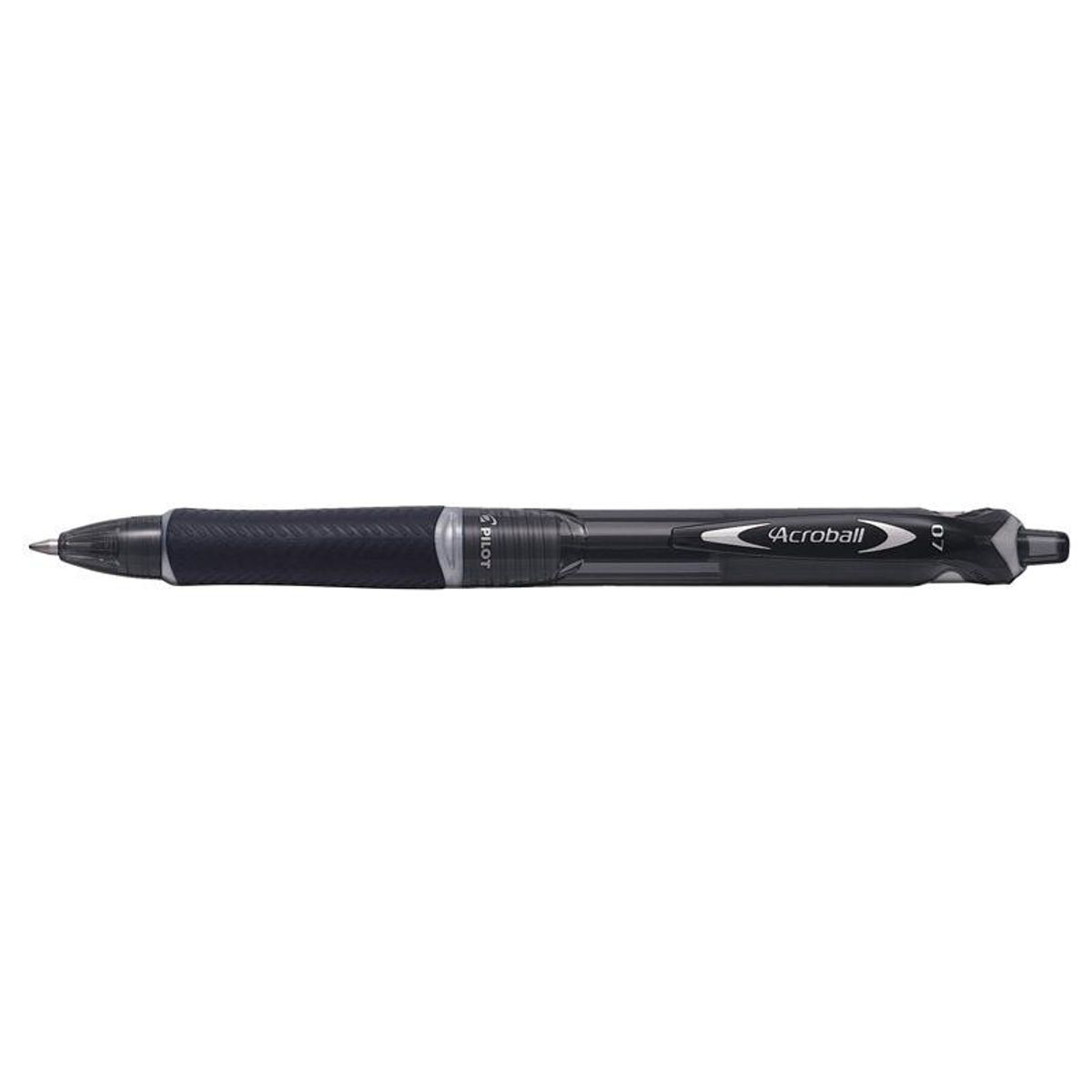 Pilot Acroball - Kuglepen - F - Sort - 0,7mm fine