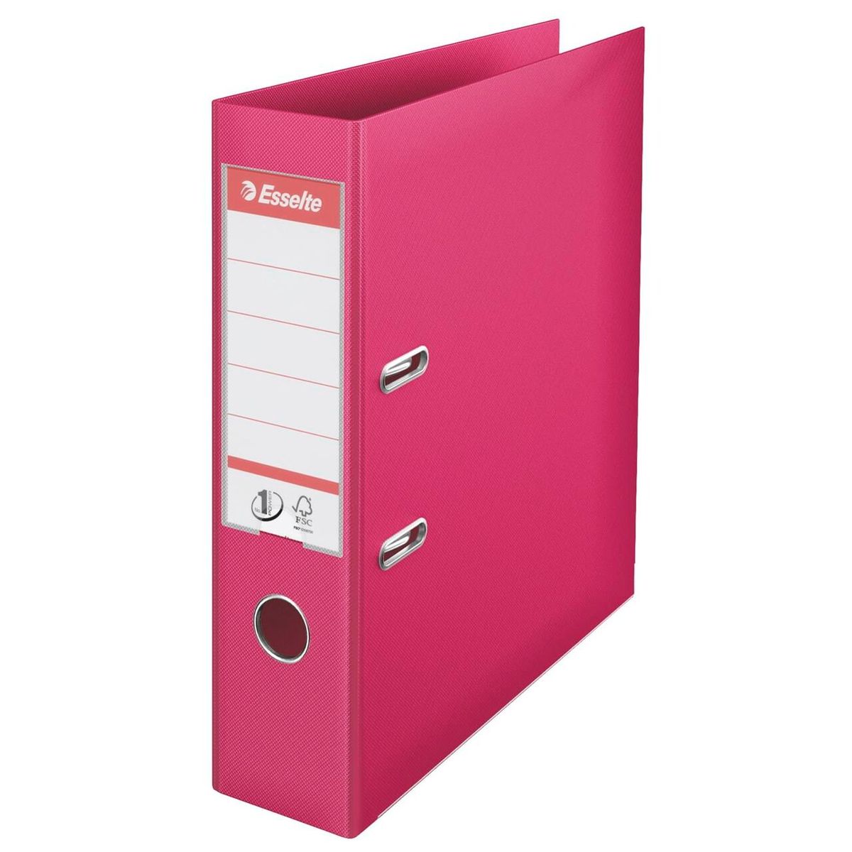 Brevordner Esselte No.1 A4 75 mm. fuchsia