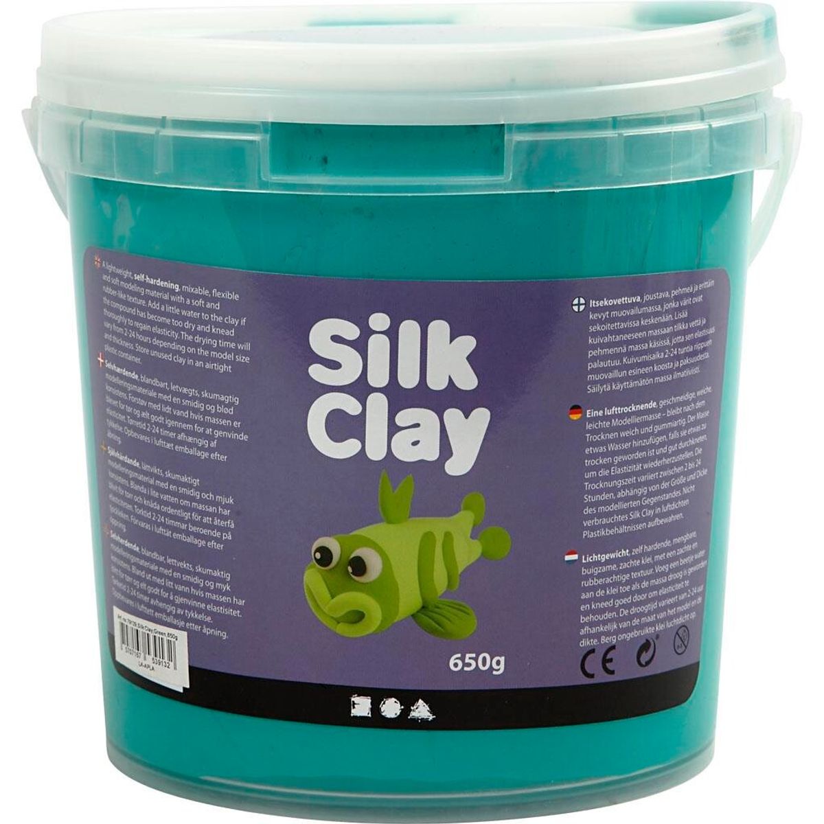 Silk Clay, grøn, 650 g