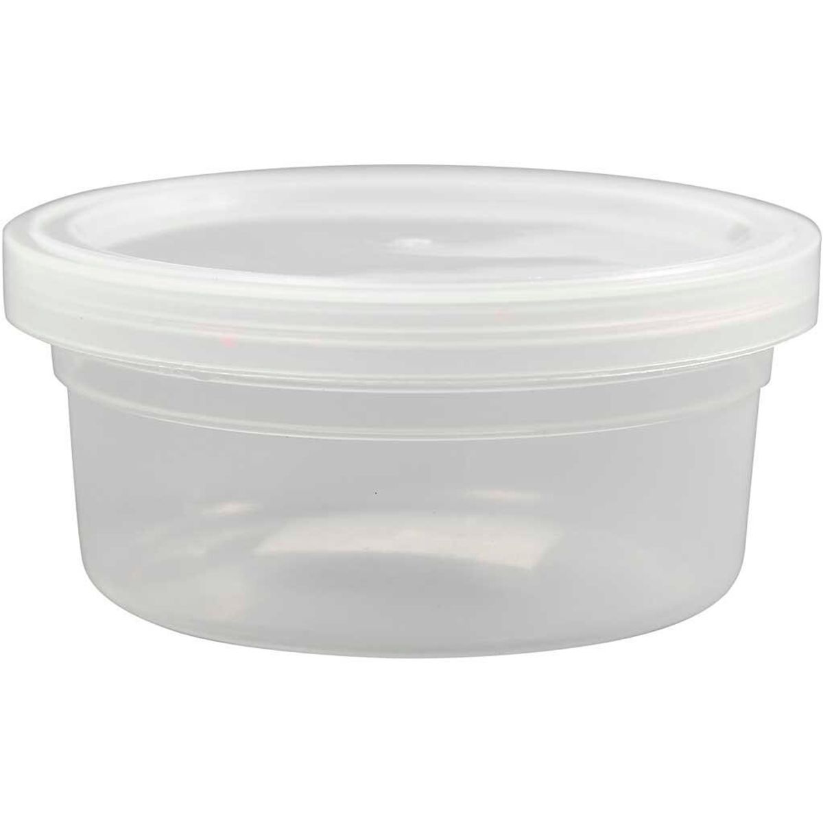 Plastbøtte med låg, H: 38 mm, 20 stk., 125 ml