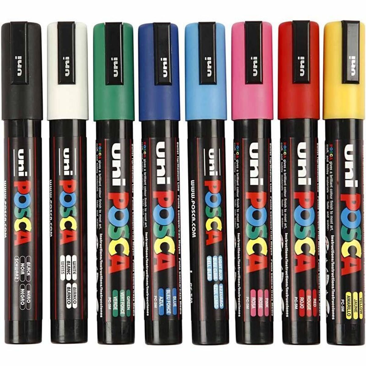 Uni Posca Marker, 1,8-2,5 mm streg, stan